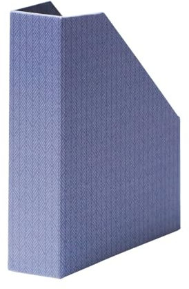 Rössler Papier 13181532000 - Stehsammler Leaf Blue für DIN A4, Dokumentenablage Karton 8 x 31,5 x 26 cm