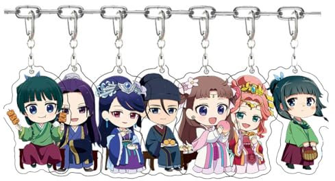 7 Pcs Apothecary Diaries Schlüsselanhänger Anime Figur Mamao Cosplay Zubehör Die Tagebücher Apothekerin Acryl Anhänger Set