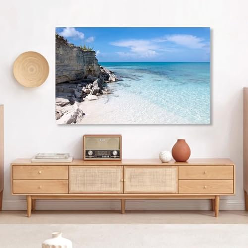 Universal-tv-staubschutz Für Den Innenbereich, Strand- Und Meer-malerei-Muster, Tv-Abdeckung Für Fernseher, Computer-tv, Displayschutzfolie Für LCD-led(Size:32IN(W77xH48CM),Color:B)