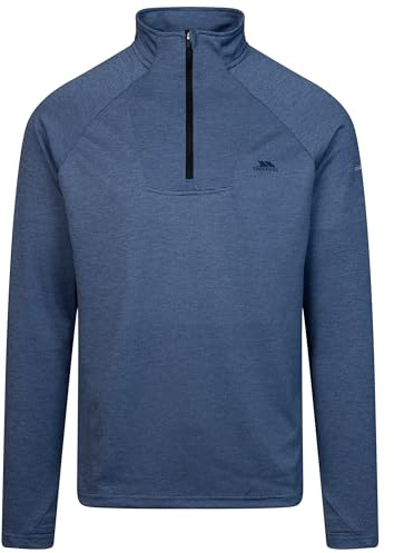 Trespass Mens Long Sleeve T-Shirt Valin Bluetone Marl in Size - M