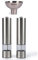 Salter Electric Salt & Pepper Grinder Set & Refill Funnel - Stainless Steel Mills & Funnel, Push Button Operation, Battery Powered, Ceramic Mechanism, Adjustable Fine to Coarse Grind, Easy Refill