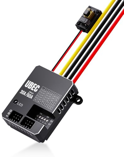 Javoryxh 30 A UBEC 3-18S Akku Externer UBEC-Eingang 3-18S 5.2/6/7.4/8.4/9/12V für FPV-Quadcopter-Zubehör