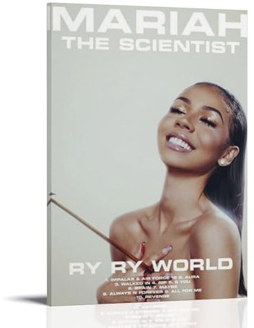 Ry Ry World Mariah der Wissenschaftler Poster, Leinwand, Ölgemälde, Leinwand-Kunstposter, Poster, zum Aufhängen, Malerei, Bar, Kunst, Innenwanddekoration, Posterrahmenstil, 50 x 75 cm
