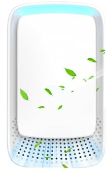 Air Purifier for Bedroom Smokers, Plug-In Negative Ion Air Purifier, Mini Portable Negative Ion Generator for Home,Filter-Free Purifier for Bedrooms, Toilets, Living Room,Athrooms,Pet Room (B-white)