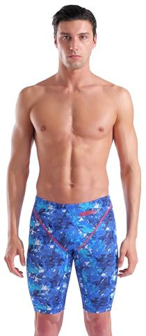 Arena Men's Racing Jammer Powerskin St Next Knee Length Tech Swim Suit Costume a Slip da Bambino, Multicolore, 32 Uomo