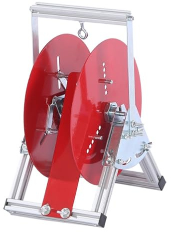 Heavy Duty Wire Reel Spinner Rack for Electrical Cable Storage and Display, Industrial Dispenser Organizer