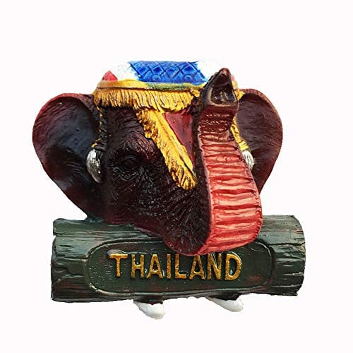 Elephant Shape Thailand 3D Fridge Magnet Travel Souvenir Gift,Home & Kitchen Decoration Magnetic Sticker Thailand Refrigerator Magnet Collection