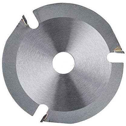 Mobiut 4 Inch Angle Grinder Wood Cutting Blade Disc, 3 Teeth, Tungsten Carbide & High Carbon Steel, Compatible with Wood, Plastic, MDF