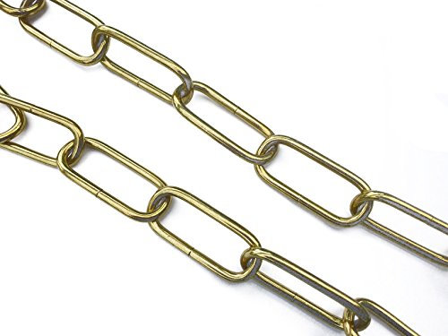 1,5m Eisenkette Gold Ø 3,80mm Glatt – Zierkette Rundstahlkette Rundgliederkette Kette vermessingt