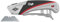 WEDO® 78835 Safety Cuttermesser Alu | Teppichmesser mit automatischem Klingenrückzug | Paketmesser mit Griffkörper aus Aluminium & Zangengriff | Profi Cutter mit 19 mm Klinge