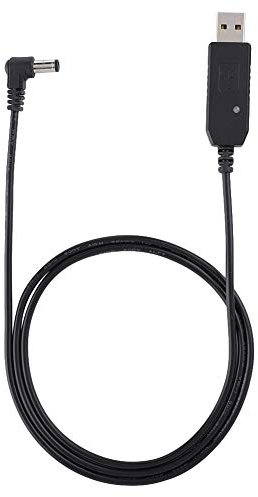 Transformador de cargador USB Cable, 1 metro Radio bidireccional portátil Walkie Talkie Adaptador de cargador de puerto USB PC Puerto USB para coche para Baofeng UV-5R UV-82 BF-F8HP UV-82HP UV-9R