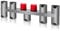 Coodss Accessory Holder Organizer Docking Station Compatible with Dyson V7 V8 V10 V11 Cordless Stick Vacuum Cleaner, Grey, Large, 9 Ports, Plastic, No Drilling Required