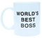 - Tazza in ceramica, 350 ml, motivo: Dunder Mifflin Boss Water Cup Personality Office Coffee Cup (bianco)