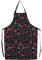 Schürzenküche, 5 Muster Womens Mens Practical Kitchen Restaurant Chefkoch Kochschürzen Kleid mit Taschen(Grafik des roten Pfeffers)