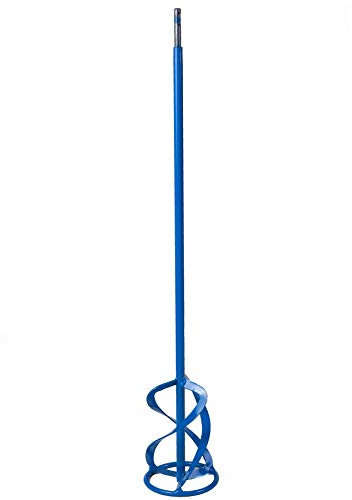 Toolty Profesional Mixing Paddle 120 x 750mm - SDS Thread - Painted Mixer Whisk Stirrer - Positive 3-Blade - for Plaster, Gypsum, Adheives, Concrete, Cement, Glue, Paint, DIY - TLTY-1562P