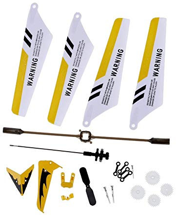 BOVER BEAUTY Ferngesteuerter Hubschrauber Teile Buckle Spielzeug-Hubschrauber-Spielzeug Ersatzteile Set Schwanz Schmuck Balance Bar Connect Buckle Innere Welle (gelb)