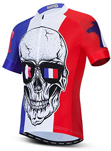 Herren Radtrikot Tops Shirt MTB Outdoor Mountainbike Kleidung Frankreich XL