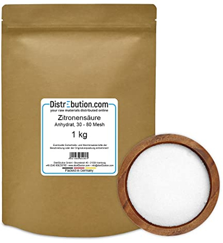 1 kg Zitronensäure Anhydrat, Entkalker, Wasserfreies Citronensäure Pulver