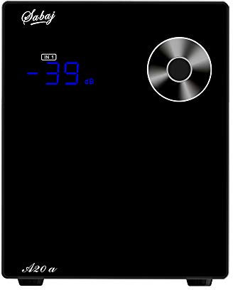 SABAJ A20a Balanced Stereo Power Amplifier Receiver 2 Infineon MA12070 Chip Hi-Fi Class D Amp 150W x 2Ω XLR RCA for Home Speakers with Remote Control