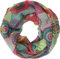 fashionchimp Damen-Loop mit Kreis-Muster, Psychedelic-Print, Schlauchschal, Sommer-Schal für Damen (07)