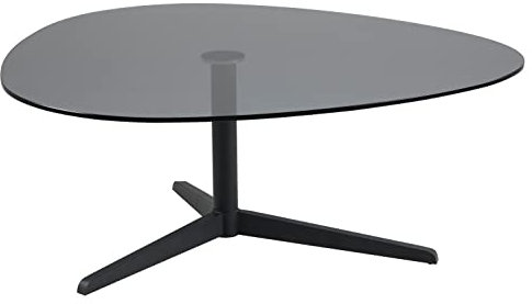 Couchtisch - Rauchglas - Metall - 103 x 95 cm