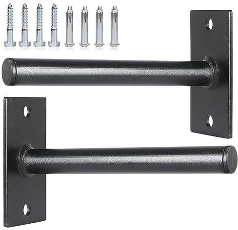 SYL Fitness Wandmontierter Hantelscheibenhalter, Wandgewichtsaufbewahrungsregal - Fit 1 Zoll Hantelscheiben (Gewichtshalter für 2,5 cm Platten)