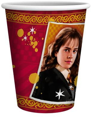 Party Factory `Harry Potter´ 10 Pappbecher, 250ml, bunt, Einwegbecher, Partybecher für Kindergeburtstag oder Mottoparty