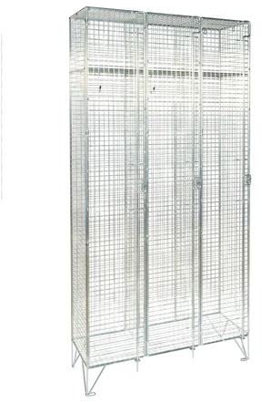 Crown Metal CM010BZP0018 Heavy Duty Wire Mesh Locker Single Door, 8mm Diameter