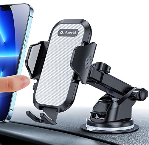 andobil Handyhalterung Auto [ 2025 Neueste Saugnapf ] 3 in 1 Saugnapf & Lüftung Halter Universale KFZ Autohalterung Zubehör für iPhone 16 Pro Max 15 14 13 12 11 Samsung Galaxy S24 Ultra S23 S22 Usw