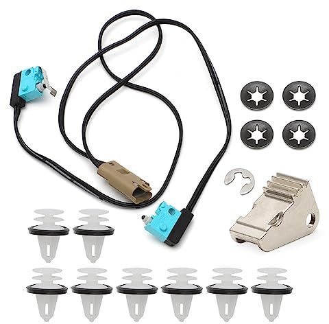 RijPex Door Handle Repair Kit Compatible with Tesla Model S Microswitch Harness 1016009-00-C Handle Paddle 1042845-00-B with Door Panel Clips