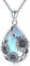 Midir&Etain Moonstone Necklace for Women Girls 925 Sterling Silver Sunflower Teardrop Pendant Necklace You Are My Sunshine Necklace Flower Jewellery Gifts for Girlfriend Wife