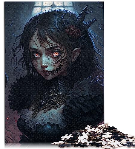 Puzzles für Erwachsene, Manga-Vampir, 1000-teiliges Puzzle für Erwachsene und Jugendliche ab 12 Jahren, Papppuzzles, Cartoon-Puzzle, Größe: 26 x 38 cm