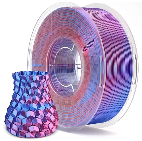 ELEGOO PLA Filament 1.75mm Seide Blau-violett 1KG, 3D Drucker Filament Maßgenauigkeit +/- 0,05 mm, 1kg Kunststoffspule(2.2lbs) Filament-3D-Druckmaterialien Passt für die meisten FDM 3D-Drucker