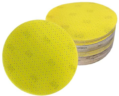 225mm 9 Drywall Sanding Discs // Multihole Aluminium Oxide Discs for Drylining // 40, 80, 120,180, 220 & Mixed Grit Packs (Packed in 10's) (180 Grit (Pack of 10))