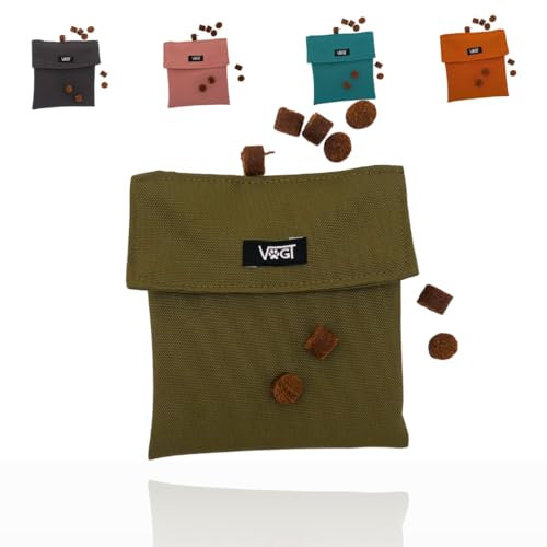 VOGT-SnackBag | Futterbeutel | Taschenschoner | André Hundeerziehung (Oliv)