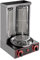 Dönergrill, 3000W Gas-Vertikal Drehspieß Grill, Gyros Grill mit 2 Brennern, Dönergrill für Zuhause, Restaurant, 360°Drehbare Infrarotheizung, 30 * 30 * 48 cm