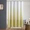 Furlinic Tenda da doccia beige gialla anti muffa, tessuto lavabile in lavatrice, tenda da bagno, tessuto impermeabile in poliestere, design con 10 ganci, 150 x 200 cm