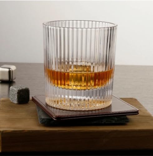 310ml Vertical Striped Whisky & Cocktail Glass