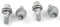 ROBUST 4 x Radschrauben für Citroen Berlingo C-elysee C2 C3 C4 Grand Pi̇casso C5 C6 Ds3 Ds4 Ds5 Di̇spatch Jumpy Saxo Fiat Scudo Opel Crossland Peugeot 1007 106 2008 206 207 Partner Expert 5008 508
