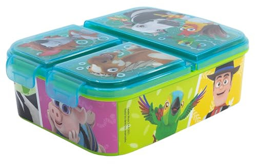 Fiambrera infantil múltiple con 3 compartimentos de La granja de Zenón