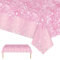 2 Stück Rosa Tischdecke Party Einweg Tischdecke,137 x274cm Rosa Diamant Tischdecke Wasserdicht Fleckschutz Rechteckig Tischdecke für Tische im Indoor und Outdoor Party,Geburtstagsfeier,Hochzeitsfeiern