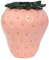 MagiDeal Dekorative Vase, Blumenvase, Erdbeer-Dekor, Kunst, Küche, Schlafzimmer, Schreibtisch, Tisch, Mittelstück, Regal, Keramikvase, Einweihungsgeschenk, Rosa, Klein