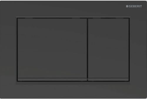 Geberit Omega 30 Drückerplatte Spülkasten Mechanisch 21,2x1x14,2 cm Matt Schwarz