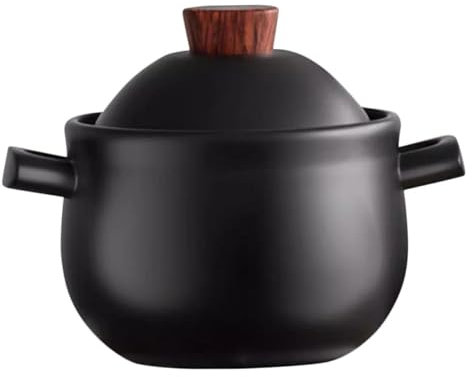 OKUMEYR Keramik-topf Casserole Mit Griff Hitzebeständiger Robuster Tontopf Für Suppen Reis Schmorgerichte Energiesparend Für Gasherd Und Bibimbap Zuhause