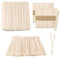 RYAN 350 Palillos de Madera 3 Tamaños Bepresores de Madera Palos Madera Manualidades Para Espátulas de Bricolaje o Pintura Acrílica Cubitos de Hielo Congelador de Helados