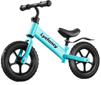 Lyefancy 12 Balance Bike for 2, 3, 4, 5 Year Old Boys Girls, Balance Bike Training Bicycle for Kids, No Pedal Adjustable Seat Walking Bike - Toddler First Bike Ride On Toys (Blue)