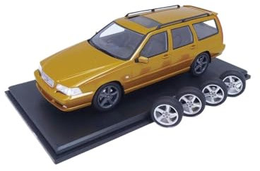 Modellauto Im Maßstab 1/18 Für Volvo V70 R Gen 1 1998 Harz Modell Auto Sammlerstücke Statische Display Desktop Dekoration Für Die Sammlung(Yellow)
