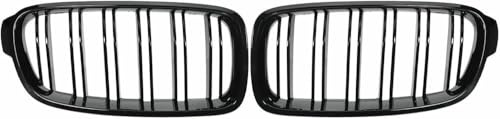 ZVFZGFGR Auto-Frontgrill, glänzend schwarz, Frontniere, Doppellamelle, Autozubehör, Kühlergrill passt für BMW passt für F30 F31 F35 316i 318i 320i 328i 330 2012-2018