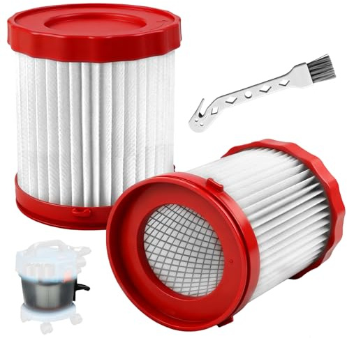 techextra Lot de 2 filtres HEPA pour Bosch GAS18V-10L | GAS18V-3 | Gas 18V | filtre de rechange VF320H pour Bosch avec 1 brosse de nettoyage