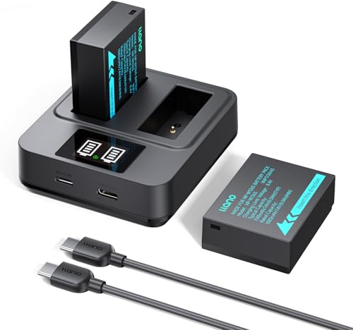 llano 2-Pack NP-W126S Batteries & 20W Fast Charger Set - for Fujifilm X100VI, X100V, X-M5, X-T30 II/III, X-T50, X-T3, X-E5,X-S10,X100F,X-T20, X-Pro Cameras - Real 1140mAH Capacity Lithium-ion Battery